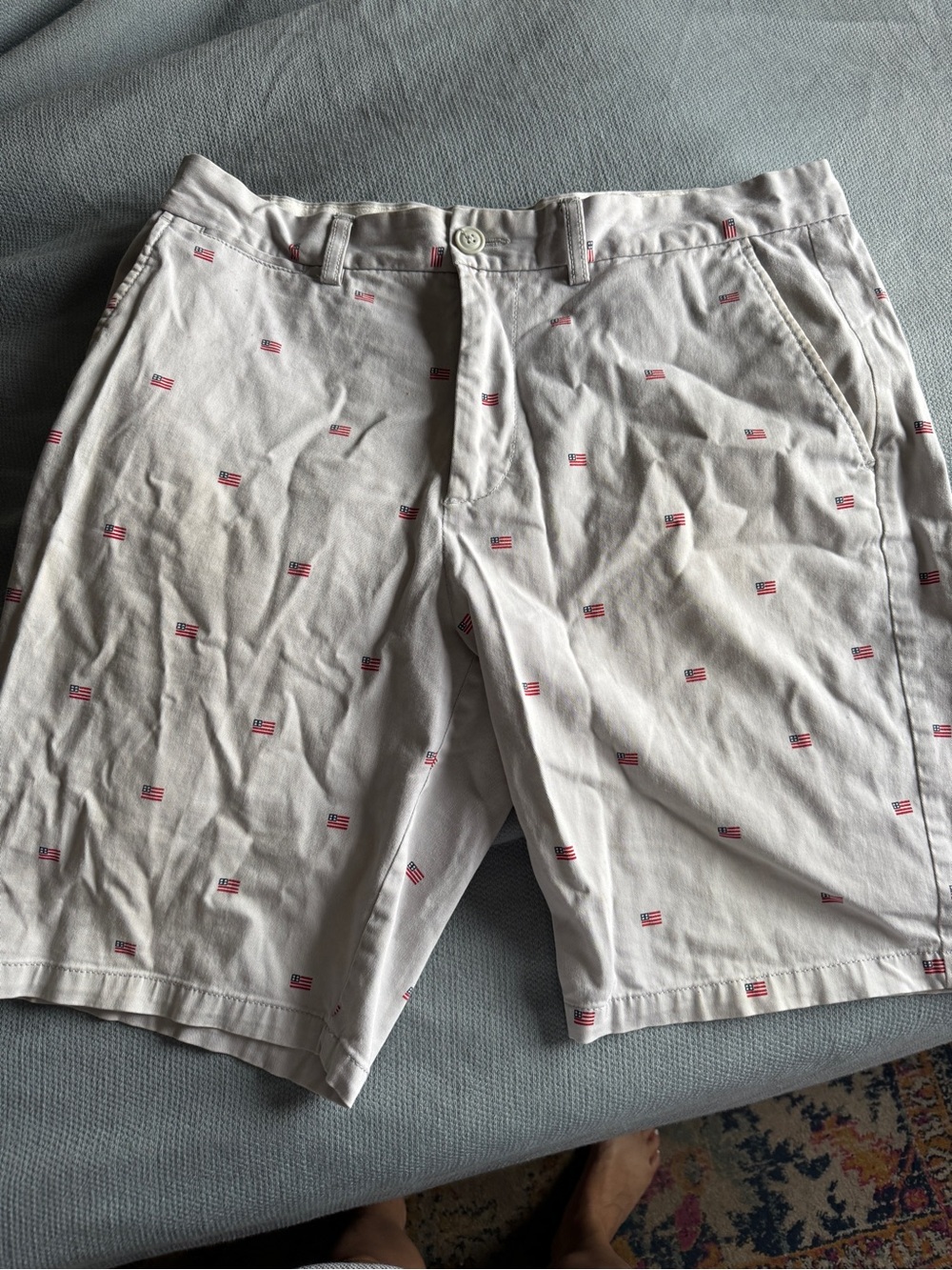 Old Navy Men's Flag-Print Cotton Shorts